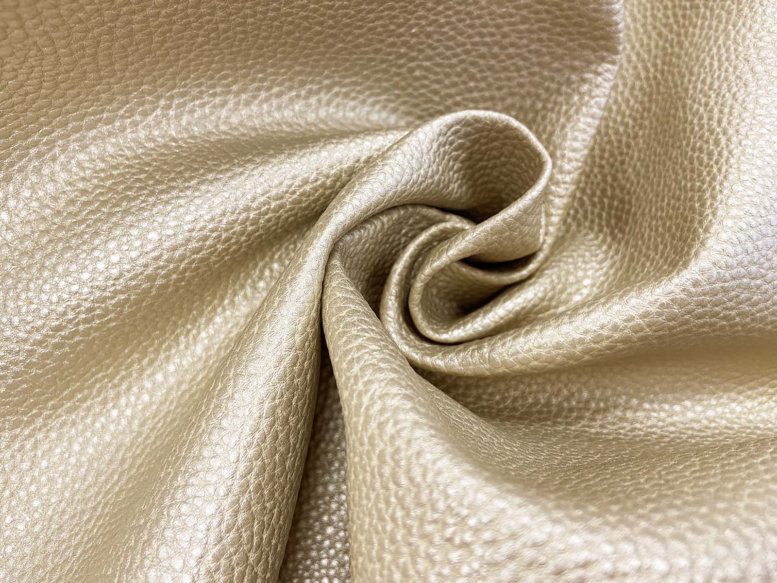 Kunstleder grob in gold